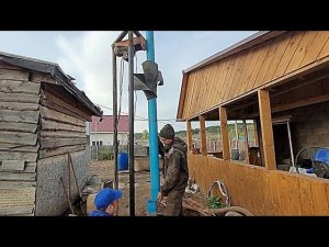 Держит ли пакер .Садим трубу ,промывка  затрубъя.#буровоедело #скважина #скважина #пакер