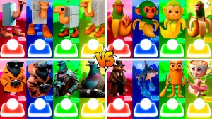 МЕГАМИКС ФРИГО КАМЕЛО 🆚 ШИМПАНЗИНИ БАНАНИНИ 🆚 ДРУГИЕ БРЕЙНРОТ МЕМЫ | Tiles Hop №145-148