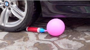 Давим Воздушный Шарик 🎈🚙❤️! ASMR | Машина давит предметы колесом! Эксперименты с колесом!
