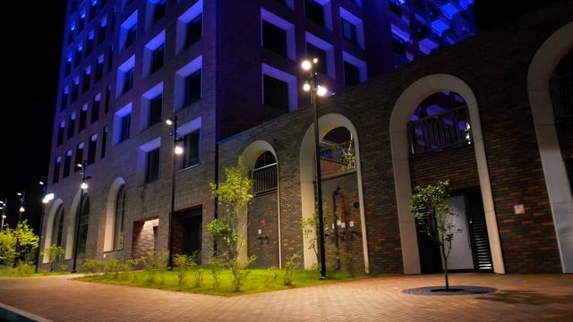 Архитектурно художественное освещение жилого комплекса "Зорге.Премьер" ООО СТК "ИН ЛАЙТИНГ" смотреть онлайн