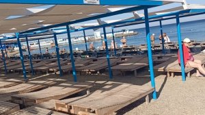 Анапа. Море чистое но прохладное. Пляж Высокий Берег. 29 августа 2025. 8.15 утра