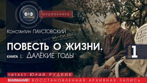 ПОВЕСТЬ О ЖИЗНИ. Далёкие годы - Книга 1 - Константин ПАУСТОВСКИЙ (читает Юрий РУДНИК) | аудиокниги