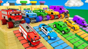 Мультики, разноцветные машинки, детские песенки, мультики про машинки | Мультики Развивашки
