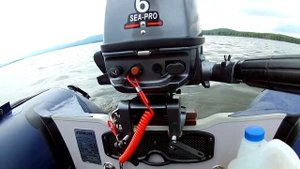 ЛОДКА STORMLINE AIRDECK STANDARD 310, МОТОР SEA PRO F 6S, первый выход на воду.