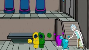 AMONG US  ПРОТИВ Рика.