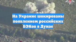 На Украине шокированы появлением российских БЭКов в Дунае