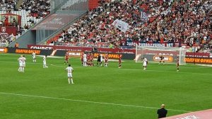 Спартак бьет штрафной удар в створ ворот Рубина. Ruslan Football Manager