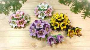 Колокольчики из фоамирана своими руками. Резиночки для волос своими руками. Легко и просто