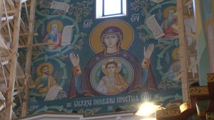 Роспись одной из частей Успенского собора в Ярославле завершили