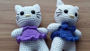 Игрушка Кошечка крючком ч. 3.Оформление юбочка.