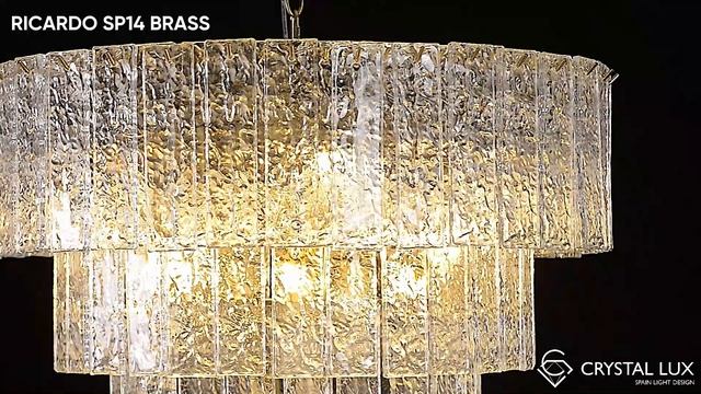 ЛЮСТРА | RICARDO SP14 BRASS | CRYSTAL LUX смотреть онлайн