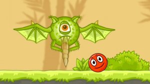 Красный Шар в игре Bounce Ball 5 Уровни 71-75 Босс