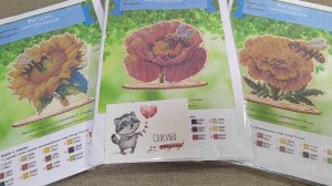 154.Моя цветочная коллекция вышивки на дереве. Часть 1