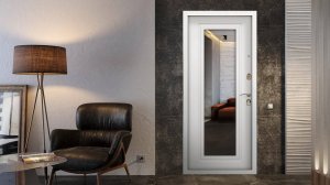 Входная дверь с зеркалом Комфорт от завода АСД. Видеообзор