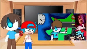 Personagens de Friday night Funkin' reagindo @GAMERCJOFICIAL jogando: Fnf vs nonsense da zueira
