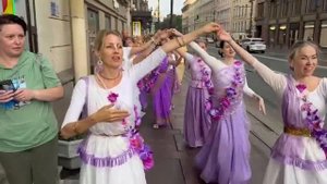 ХАРИНАМА - Народные гуляния по Невскому г. Санкт-Петербург