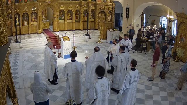 28.05.2025 Всенощное бдение накануне Вознесения Господня в Феодоровском соборе смотреть онлайн