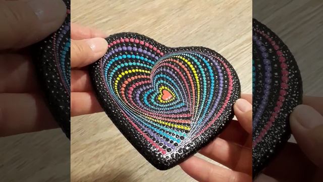 Точечная роспись декоративного сердца смотреть онлайн