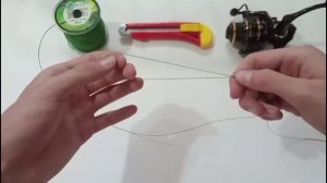 Как закрепить леску или плетёнку на  рыболовной катушке. Рассказываю и показываю.