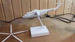 Грунтовка модели вертолета Ми-6 #авиамоделизм #вертолет #ми6 #издерева