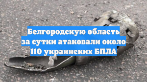 Белгородскую область за сутки атаковали около 110 украинских БПЛА