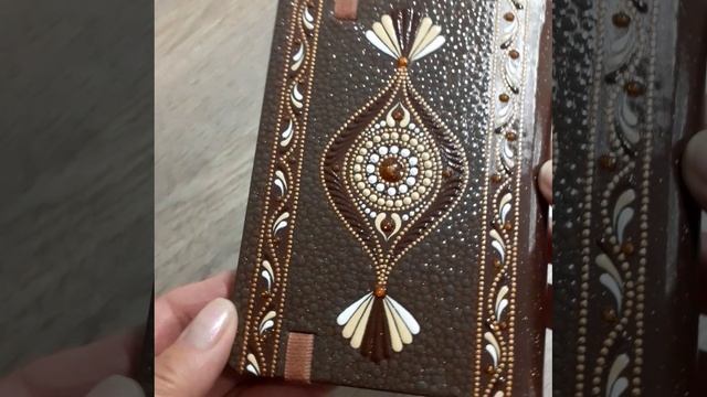 Точечная и текстурная роспись блокнота смотреть онлайн