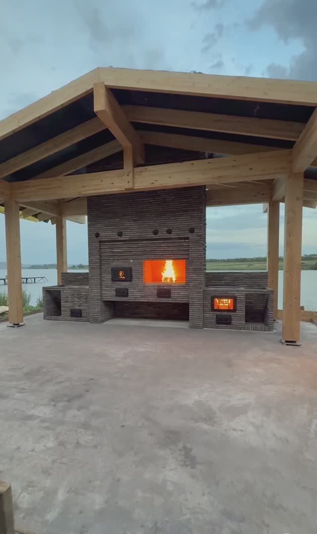 Барбекю комплекс из ригельного кирпича смотреть онлайн