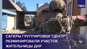 Саперы группировки "Центр" разминировали участок жительницы ДНР