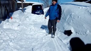 Уборка снега на Алтае. Снегоуборщик MasterYard MX8524RE