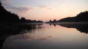 Встречаем восход на речном плёсе - река Поль, с. Эрлекс