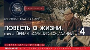 ПОВЕСТЬ О ЖИЗНИ. Время больших ожиданий - Книга 4 - Константин ПАУСТОВСКИЙ (читает Юрий РУДНИК)