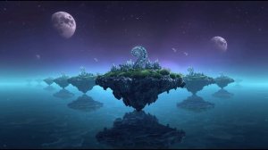 Floating Islands of Luminescence 🌌 2-Hour Ethereal Ambience ｜ Bioluminescent Vegetation ｜ Alien Sea
