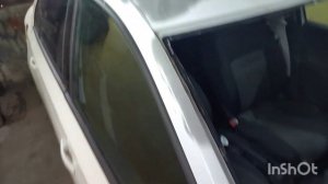 кузовной ремонт мятой крыши Skoda Rapid