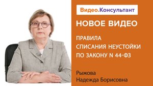 Правила списания неустойки по Закону N 44-ФЗ | Смотрите семинар на Видео.Консультант