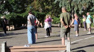 Утренняя гимнастика в санатории им. Кирова