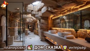 Сказочный дом мечты – 3D идея для вдохновения с планировкой и интерьером 🏡🏚️🏠 вариант (314)