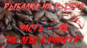 Рыбалка на р. Сура. Часть - 45. "Не лещ а монстр".