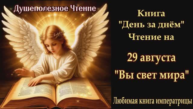"Вы свет мира" 29 августа (Книга День за Днем) смотреть онлайн