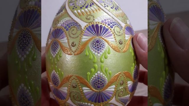 Точечная и текстурная роспись декоративного пасхального яйца смотреть онлайн