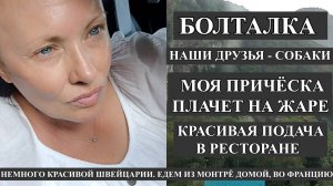 БОЛТАЛКА В ЖАРУ: ЛЮДИ И СОБАКИ, ФРАНЦУЗЫ, Я И ПЕТАНК, СНОВА В РЕСТОРАН, ШВЕЙЦАРСКИЕ АЛЬПЫ С МУЗЫКОЙ
