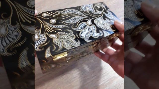 Точечная роспись шкатулки смотреть онлайн