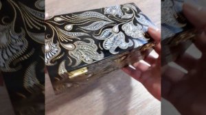 Точечная роспись шкатулки