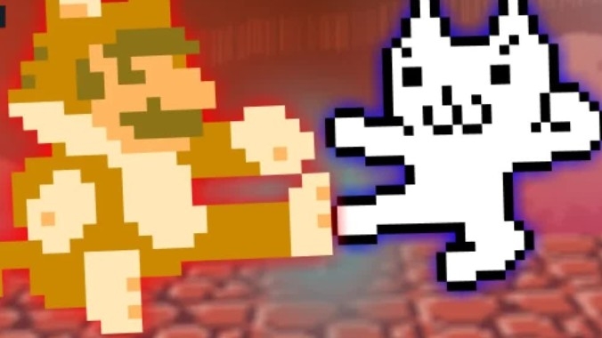 Марио-кот ПРОТИВ Кота Марио (Syobon) / МАРИО путешествует смотреть онлайн