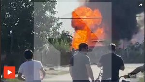 Мощный взрыв прогремел на заправке в Дагестане