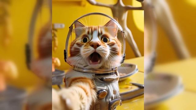 Селфи с котиком #3 💥 Сгенерировано нейросетью