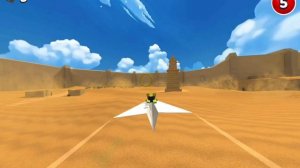 проходим миссию полет на бумажном самолетике!