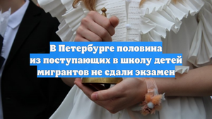 В Петербурге половина из поступающих в школу детей мигрантов не сдали экзамен
