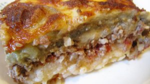 Мусака с баклажанами с рисом, этот рецепт я люблю больше всего
