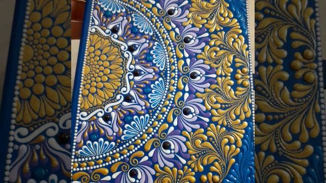 Точечная и текстурная роспись записной книги смотреть онлайн