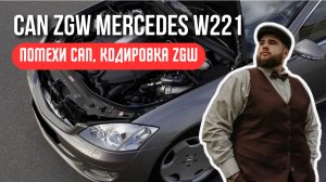 ОТВАЛИЛСЯ CAN, БЛОК ZGW, КОДИРОВКА MERCEDES W221 5.5